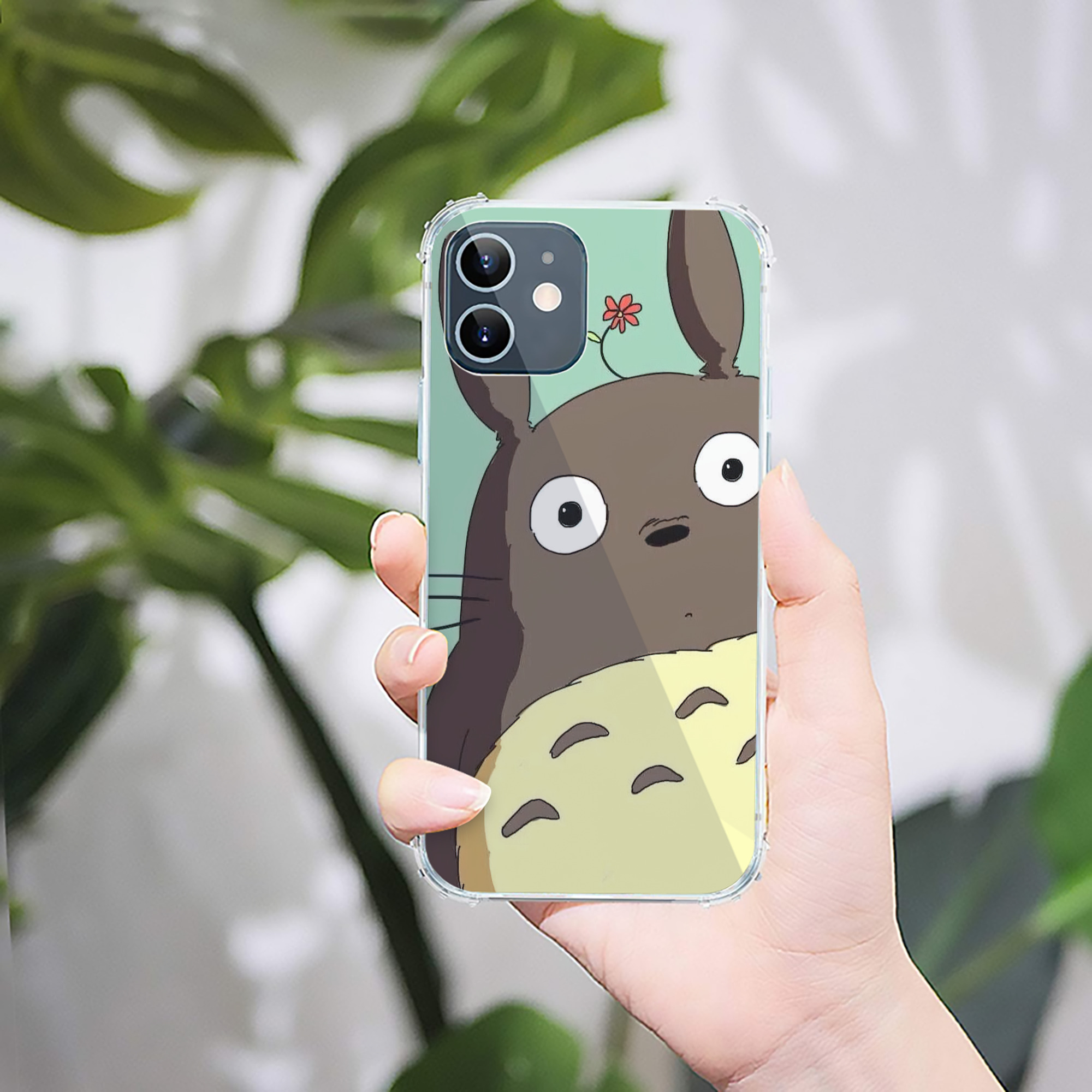 （画像用） となりのトトロ 草壁メイ 草壁サツキ My Neighbor Totoro Satsuki Kusakabe Mei Kusakabe 【iPhone 12シリーズ対応】透明スマホケース（クリアソフトケース）